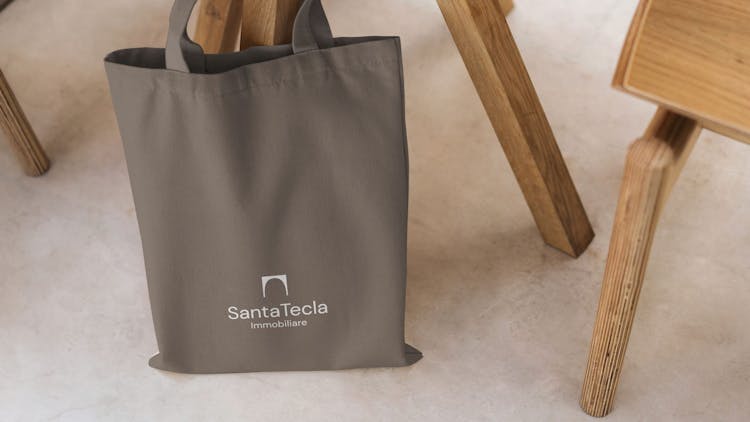 nascent project santa tecla real estate branding rebranding brand identity tote bag shopper