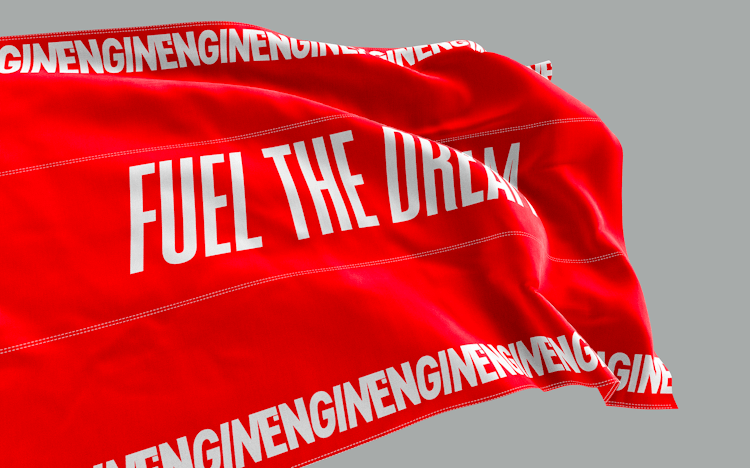 nascent design engine distilled organic gin branding brand identity merchandise flag