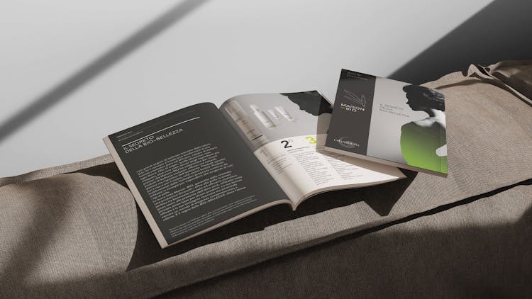 nascent design project maison-bio brand identity communication brochure
