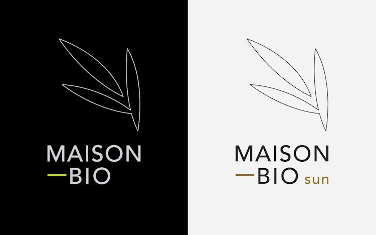 nascent design project maison-bio sun logo identity